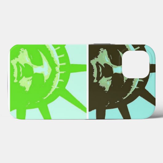 Pop Kunst Vrijheidsbeeld Case-Mate iPhone Case (Achterkant (horizontaal))