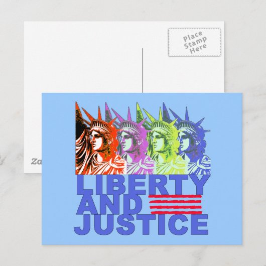 Pop Kunst Vrijheidsbeeld Producten Briefkaart (Voorkant / Achterkant)