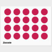 Pop kunst Watermeloen Ronde Sticker (Vel)