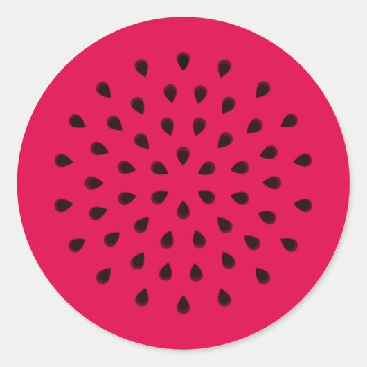Pop kunst Watermeloen Ronde Sticker (Voorkant)