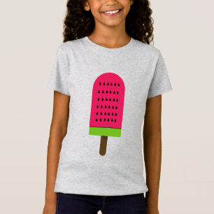 Pop Kunst watermeloen schattige fruitpaprika T-shirt