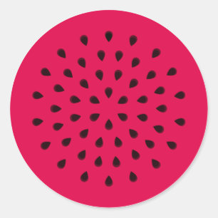 Pop kunst Watermelon Ronde Sticker