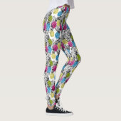 Pop kunstananassen en palmbladeren 2 leggings (Rechts)