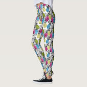 Pop kunstananassen en palmbladeren 2 leggings (Links)