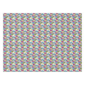 Pop kunstananassen en palmbladeren 2 tafelkleed (Voorkant (Horizontaal))