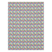 Pop kunstananassen en palmbladeren 2 tafelkleed (Voorkant)