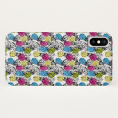 Pop kunstananassen en palmbladeren Case-Mate iPhone case (Achterkant (horizontaal))