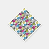 Pop kunstananassen en palmbladeren servet (Hoek)