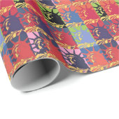 Pop Kunstbeeld van Liberty American Cadeaupapier (Rol Hoek)