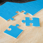 Pop Kunstbeeld van Liberty Blue New York City Legpuzzel (Zijkant)