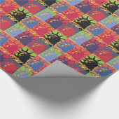 Pop Kunstbeeld van Liberty New York City Cadeaupapier (Hoek)