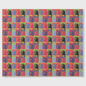 Pop Kunstbeeld van Liberty New York City Cadeaupapier (Vlak)