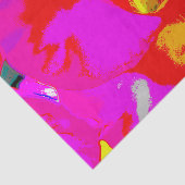 Pop kunstbloem tissuepapier (Detail)