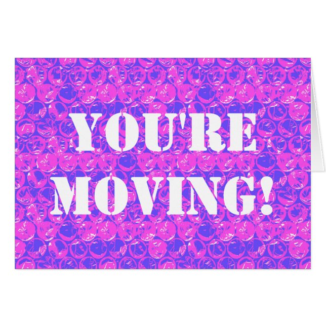 Pop kunstborrel omhulsel huiskaartje (Voorkant Horizontaal)