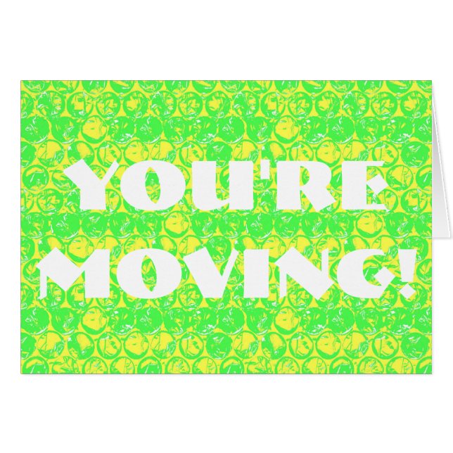 Pop kunstborrel omhulsel huiskaartje (Voorkant Horizontaal)