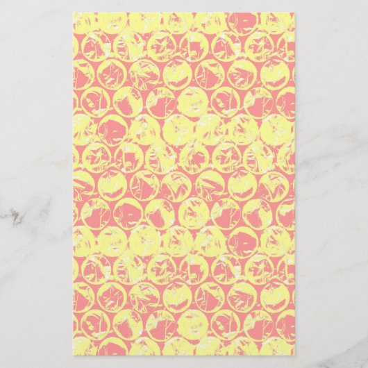 Pop kunstborrelen briefpapier (Voorkant)