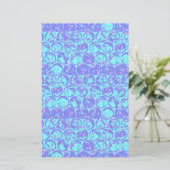 Pop kunstborrelen briefpapier (Staand voorkant)