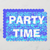 Pop kunstborrelen kaart (Voorkant / Achterkant)