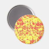 Pop kunstborrelen magneet (Voorkant / Achterkant)