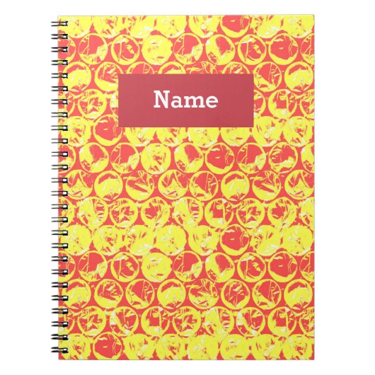 Pop kunstborrelen notitieboek (Voorkant)