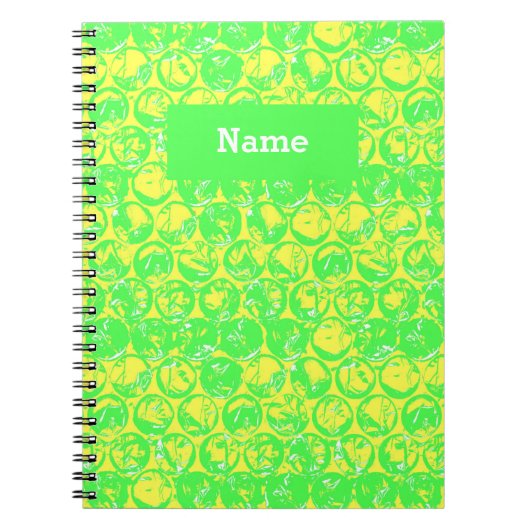 Pop kunstborrelen notitieboek (Voorkant)