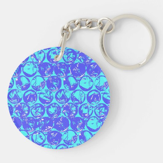 Pop kunstborrelen sleutelhanger (Achterkant)