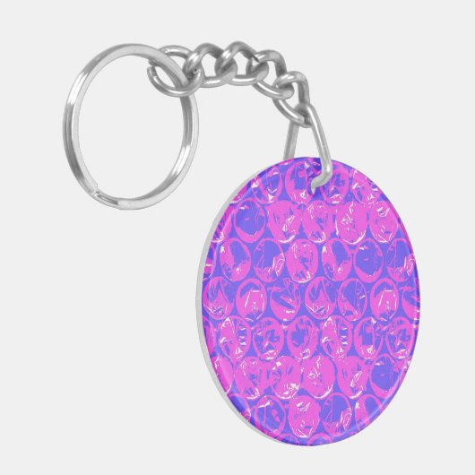 Pop kunstborrelen sleutelhanger (Voorkant Links)