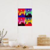 Pop kunstflessen poster (Keuken)