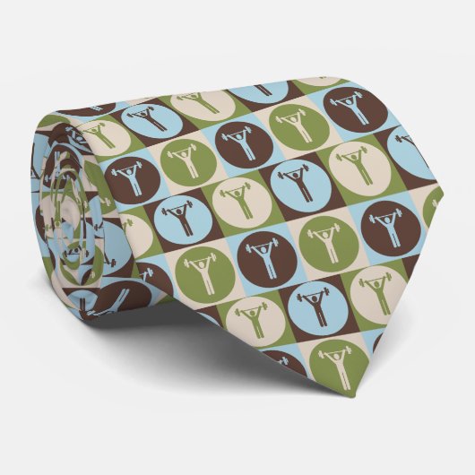 Pop Kunstgewicht Liften Stropdas (Opgerold)