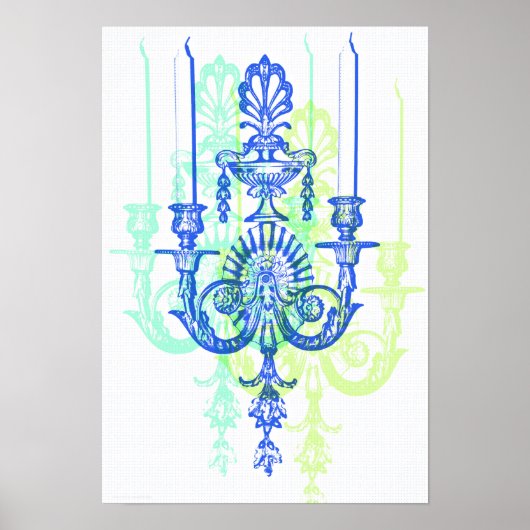 Pop Kunstkaars Sconce Fotografische Kunst afdrukke Poster (Voorkant)