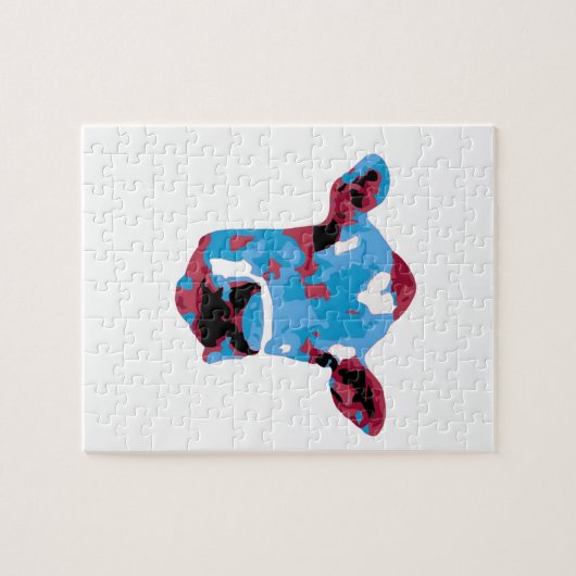 Pop Kunstkoe Legpuzzel (Horizontaal)