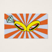 Pop kunstkomische stijl Sla de datum op Visitekaartje (Achterkant)