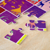 Pop, kunstmeisje met lange haren legpuzzel (Zijkant)