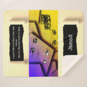 Pop Kunstminimalisme Inspirerend en Motivatie Sherpa Deken (Voorkant (horizontaal))