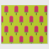 Pop Kunstpaprika's watermeloen Cadeaupapier (Vlak)