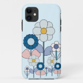 Pop kunstpastelbloemen Case-Mate iPhone case (Achterkant)