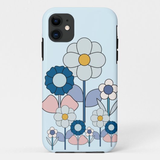 Pop kunstpastelbloemen Case-Mate iPhone case (Achterkant)