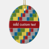 Pop Kunstpatroonkleurige stenen voor jongens Keramisch Ornament (Rechts)