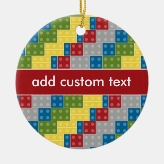 Pop Kunstpatroonkleurige stenen voor jongens Keramisch Ornament (Voorkant)