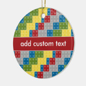 Pop Kunstpatroonkleurige stenen voor jongens Keramisch Ornament (Links)