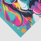 Pop Kunstportret Beagle Tissuepapier (Detail)