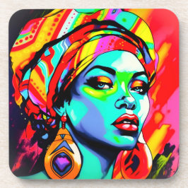 Pop Kunstportret Bier Onderzetter