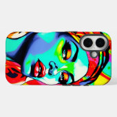 Pop Kunstportret Case-Mate iPhone Case (Achterkant (horizontaal))