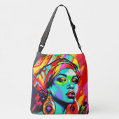 Pop Kunstportret Crossbody Tas (Achterkant)