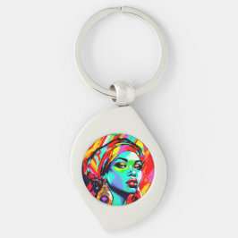 Pop Kunstportret Sleutelhanger