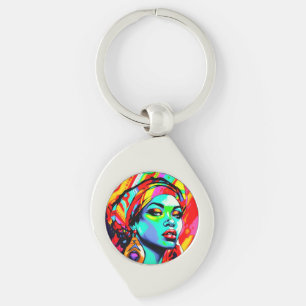 Pop Kunstportret Sleutelhanger