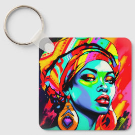 Pop Kunstportret Sleutelhanger