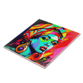 Pop Kunstportret Tegeltje (Zijkant)