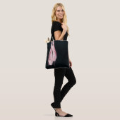 Pop Kunstroze balletschoenen Tote Bag (Op model)