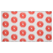 Pop Kunstroze grapefruitjes - witte achtergrond Stof (Fat Quarter)